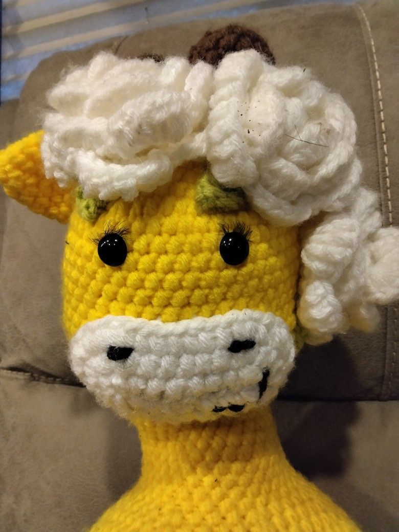 Crochet Giraffe Stuffy Xtra Large 