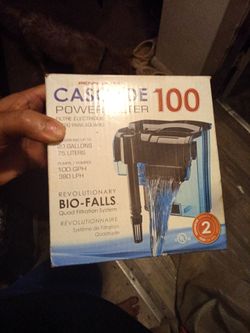 Cascade fish tank filter