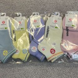 5 Lululemon Ankle Socks Women Medium 