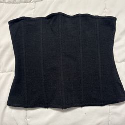 Skims Corset In Color: Washed Onix 