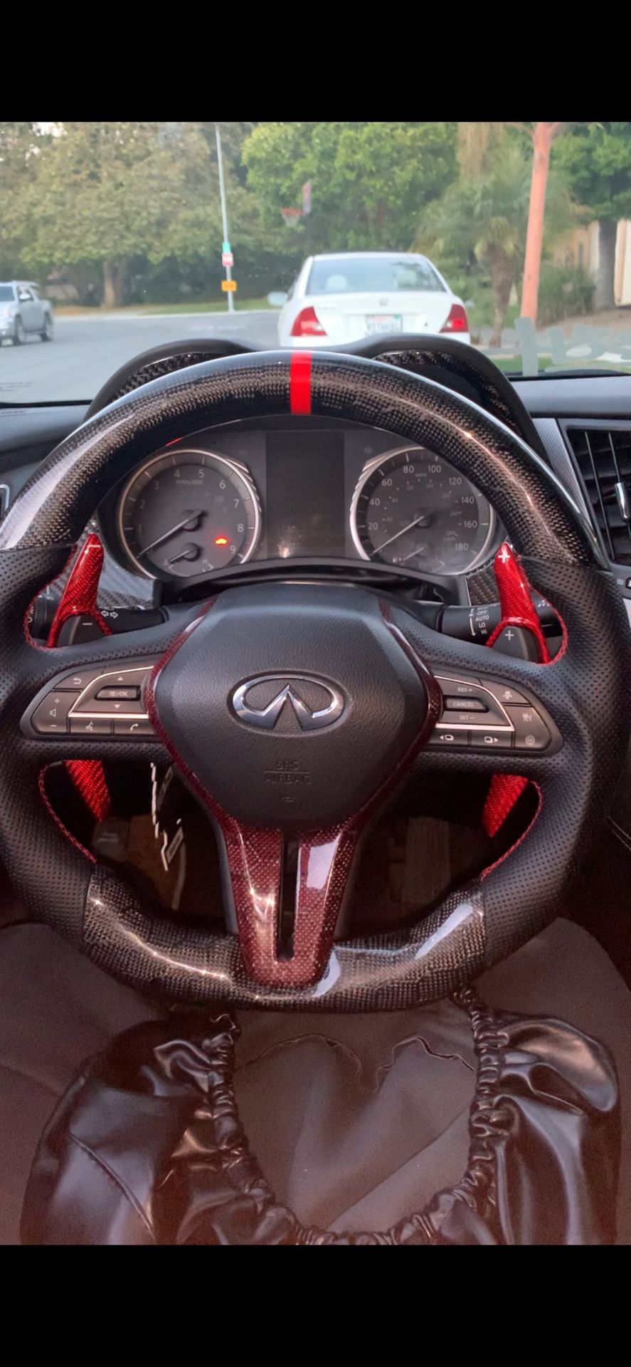 2014-2018 Q50 Real Carbon Fiber Steering Wheel