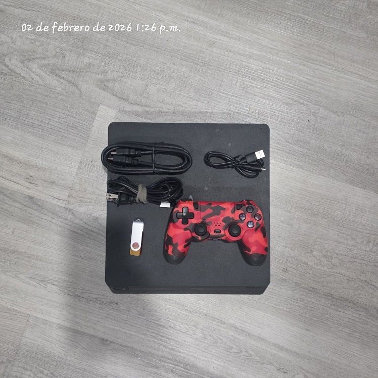 PS4 Slim 1TB (CUH-2215B) in excellent condition, specifically kept on Firmware 9.00