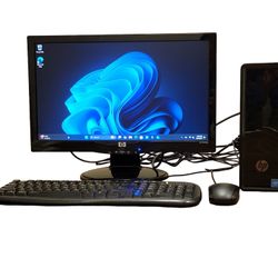 HP Slim Desktop 290-p0xxx with Monitor, Keyboard and Mouse Wi-Fi  and Bluetooth 500GB Hard Driver 8.00 GB RAM