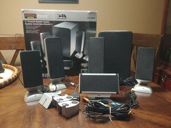 Cyber Acoustics 5.1 powered speaker system Platinum Series
