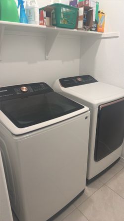 Rose Gold Samsung washer/dryer