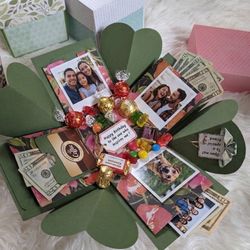 Handmade Explosion Box Greeting Cards Set Of 5