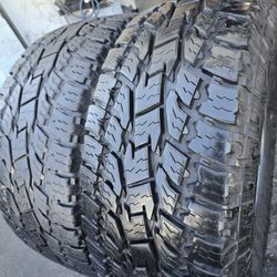 only 2 used tires Lt35x12.50r20 Toyo AT11 Open Country $150.00
