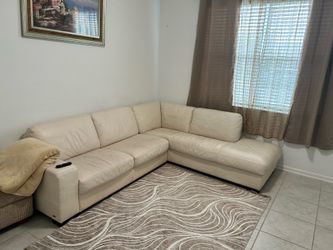 Beige sectional