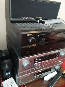 Two receivers denon and Sherwood