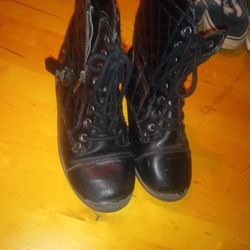 Black Boots Size 2