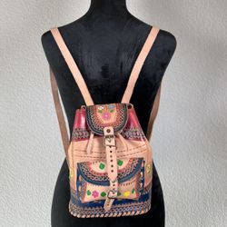 Backpack Bolsa Mexicana Artesania Hecha a Mano