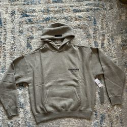 Essential hoodie Dark oat 