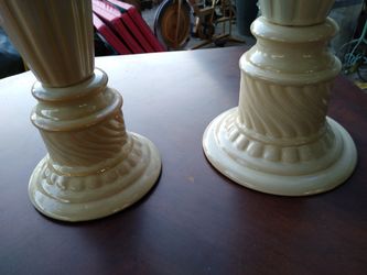 Set oh Glass Candle Holders