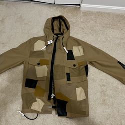 Men’s Coach Patchwork Parka - Size Small