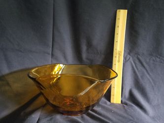 Amber Glass Bowl