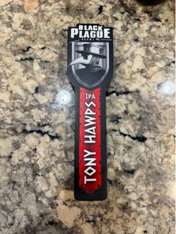 Black Plague Brewing Tony Hawk IPA Beer Tap Handle Knob Breweriana