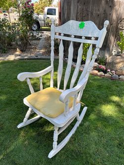 White Rocking Chair