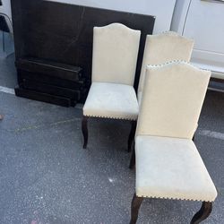 Free Dinner Table , 3 chairs , solid wood bed frame