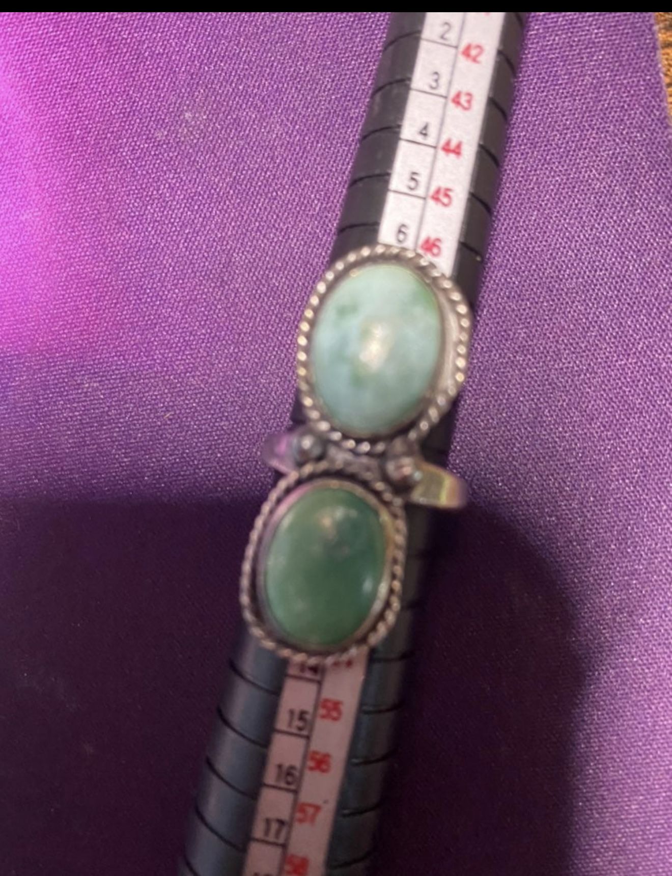 Ring KINGMAN TURQUOISE STERLING SILVER Size 5.5