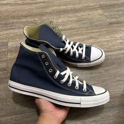 Converse Chuck Taylor All Star Classic High Top Navy Canvas Shoes Size 11.5