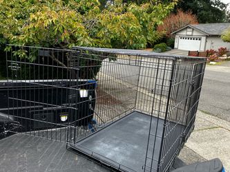 XXL Large Dog Kennel Crate Collapsible Like New 48”L by 30”W by 32” H