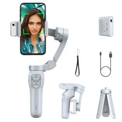 3-Axis Gimbal Stabilizer for Smartphone for Vlogging with Face Tracking. Gifts. Brand new