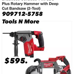 Milwaukee Rotary Hammer And Bandsaw Combo Financing Avaliable 