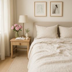 Drexel Oak Bedside Table – Modern Classic