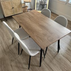 Table And 4 Chair Set