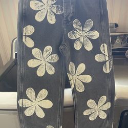 The Great .  The Hero Daisy Stamp Jeans size 25