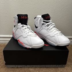 Air Jordan 7 Retro White/Crimson Black Size 11