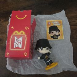 McDonald's BTS Tiny Tan Jung kook Happy Meal Toy With Card And Box