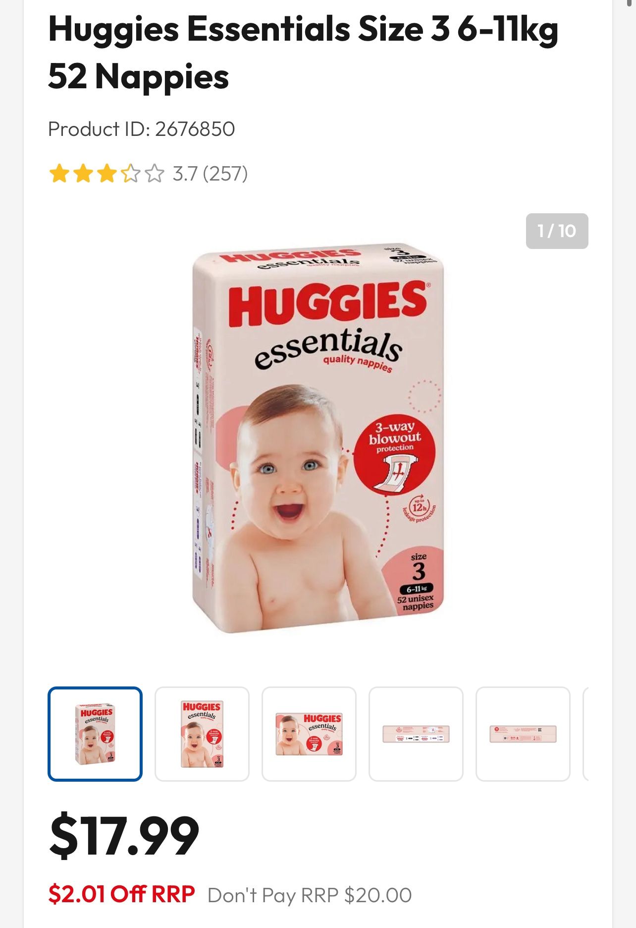 Huggies Size 3