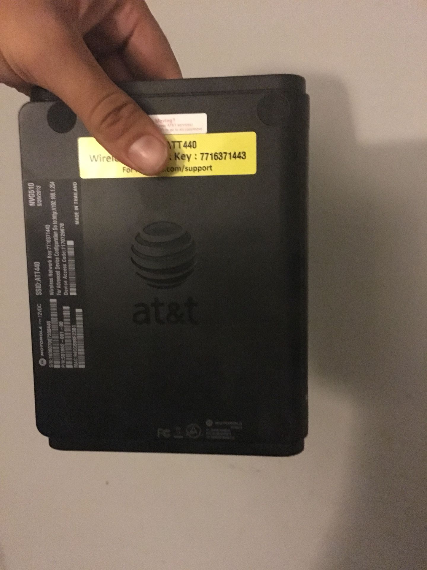 AT&T router used