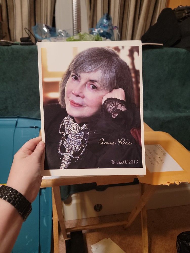 Anne Rice Authentic Signed Bookplates And Photo