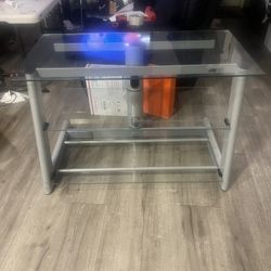bello glass tv stand 