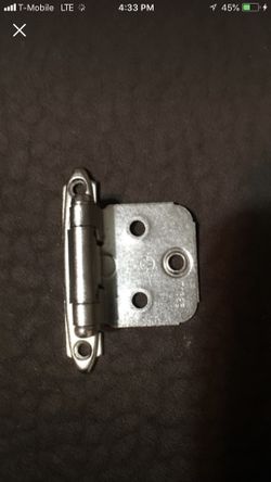 Satin nickel hinges