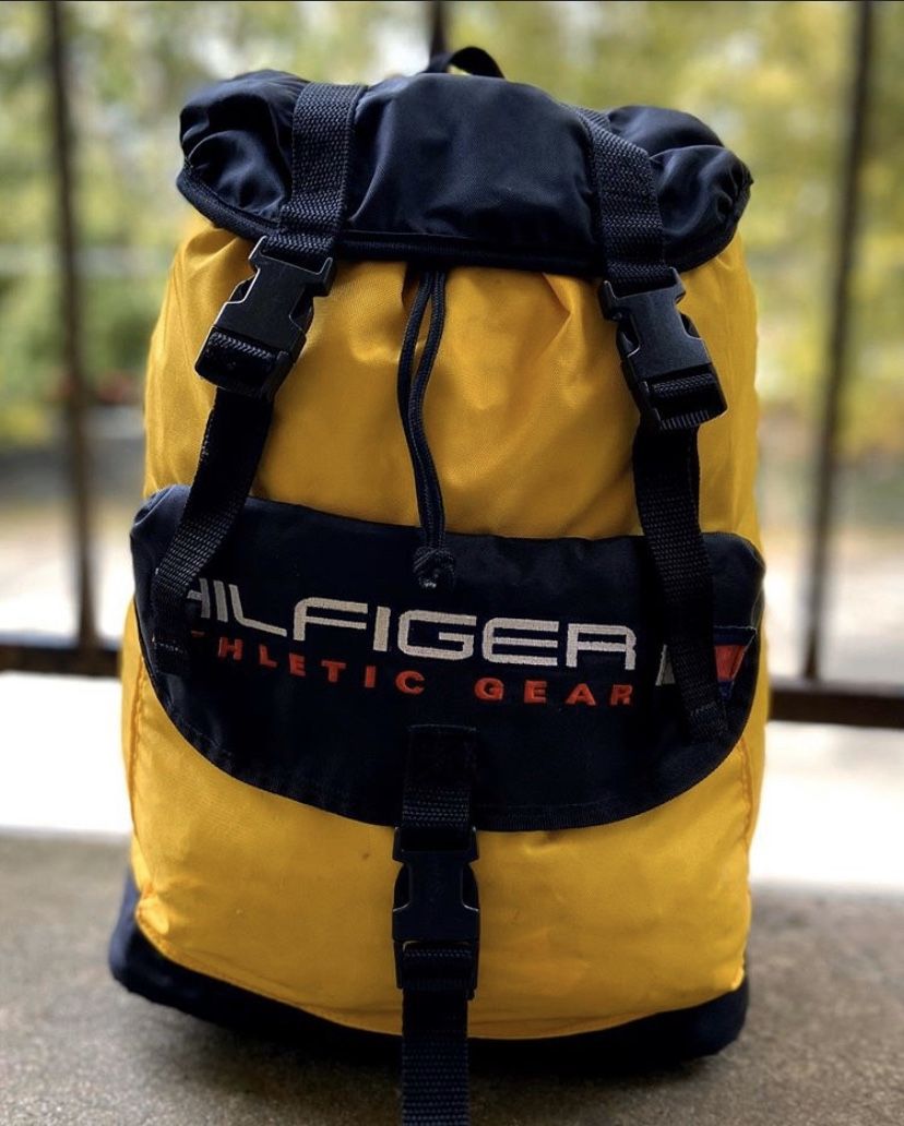 90s Tommy Hilfiger Athletics Gear Backpack