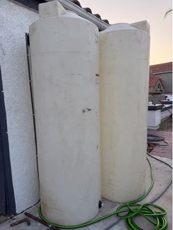 Two 240-Gallon Water Storage Tanks – Heavy Duty
