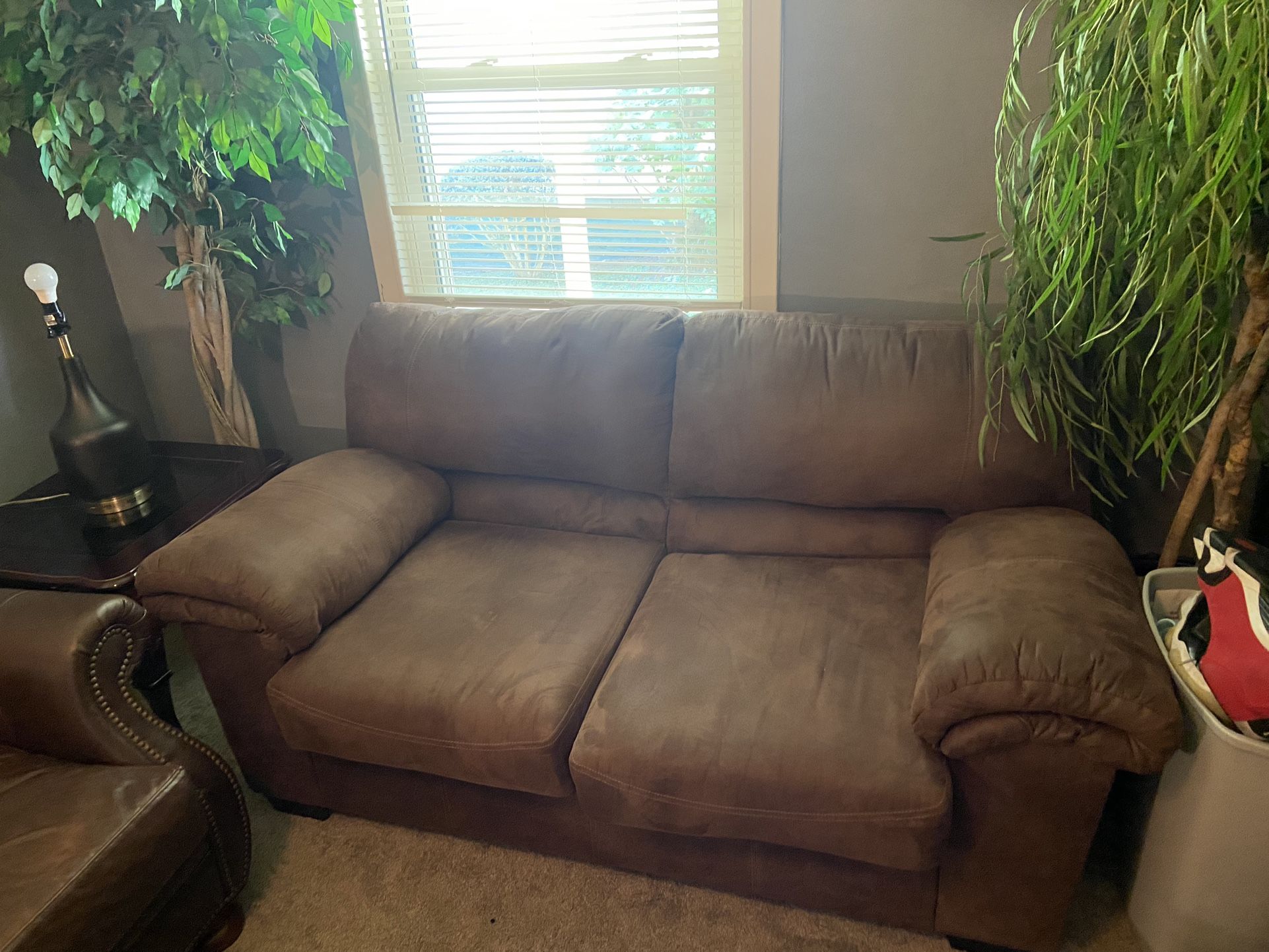 Brown Loveseat 