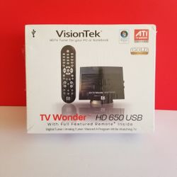 HDTV Tuner For Your Pc Or Notebook Windows 10 Compatible /Digital Tuner Plus DVR To Record Your Favorite Tv Shows New&Sealed [Available Today]