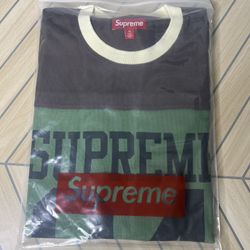 Supreme Brown & Green Football Top Tee 