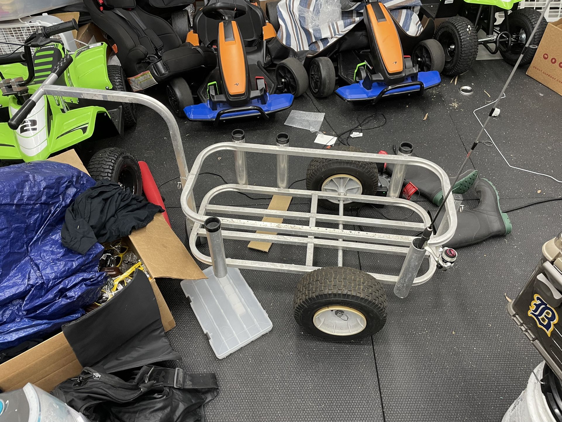 Fishing Wagon With Rod Holders 