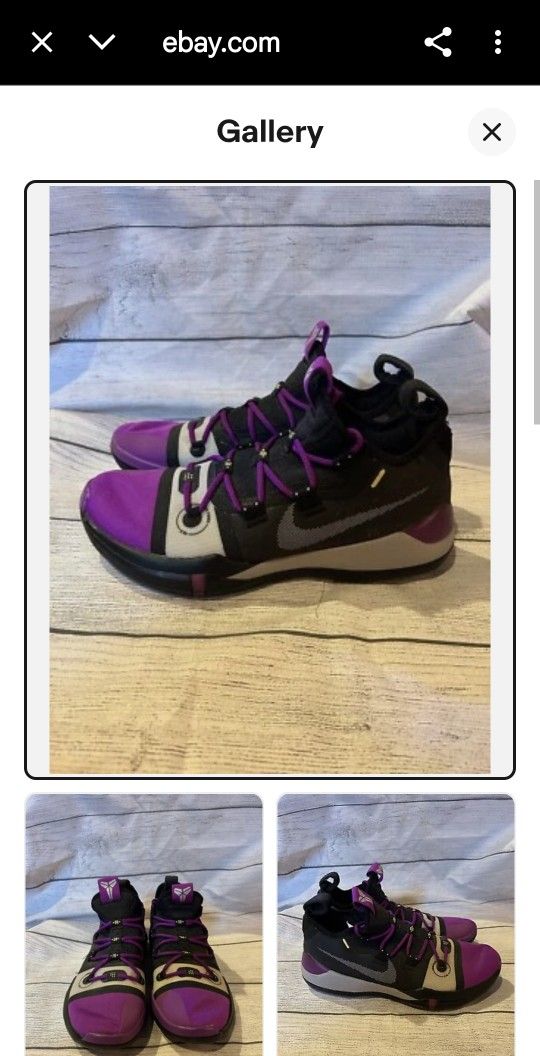 RARE Nike Kobe A.D 2018 Lakers Away Mens Shoes Purple AV3555-002 Size 10