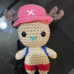 Crochet One Piece Tony Tony Chopper Plushie