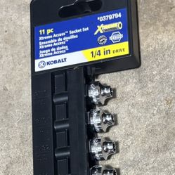 Kobalt 11 Piece Extreme Socket Set 1/4”