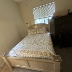 Bed Frame and Light Stand 