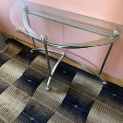 Glass Top Entry Way Table