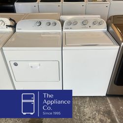 Whirlpool Top Load Washer and Gas Dryer Set