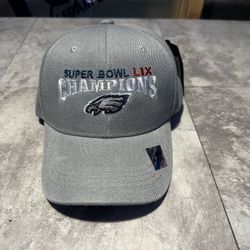 NWT Philadelphia Eagles Gray Super Bowl Champions LIX Hat. Lid, cap